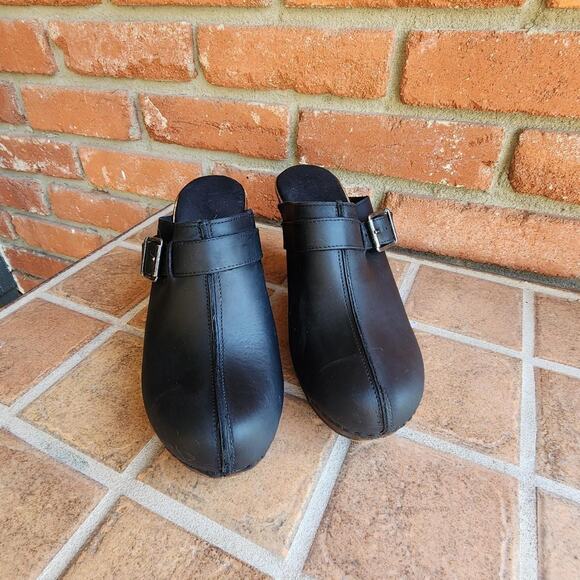 Platform leather mules size 8 - Picture 3 of 6